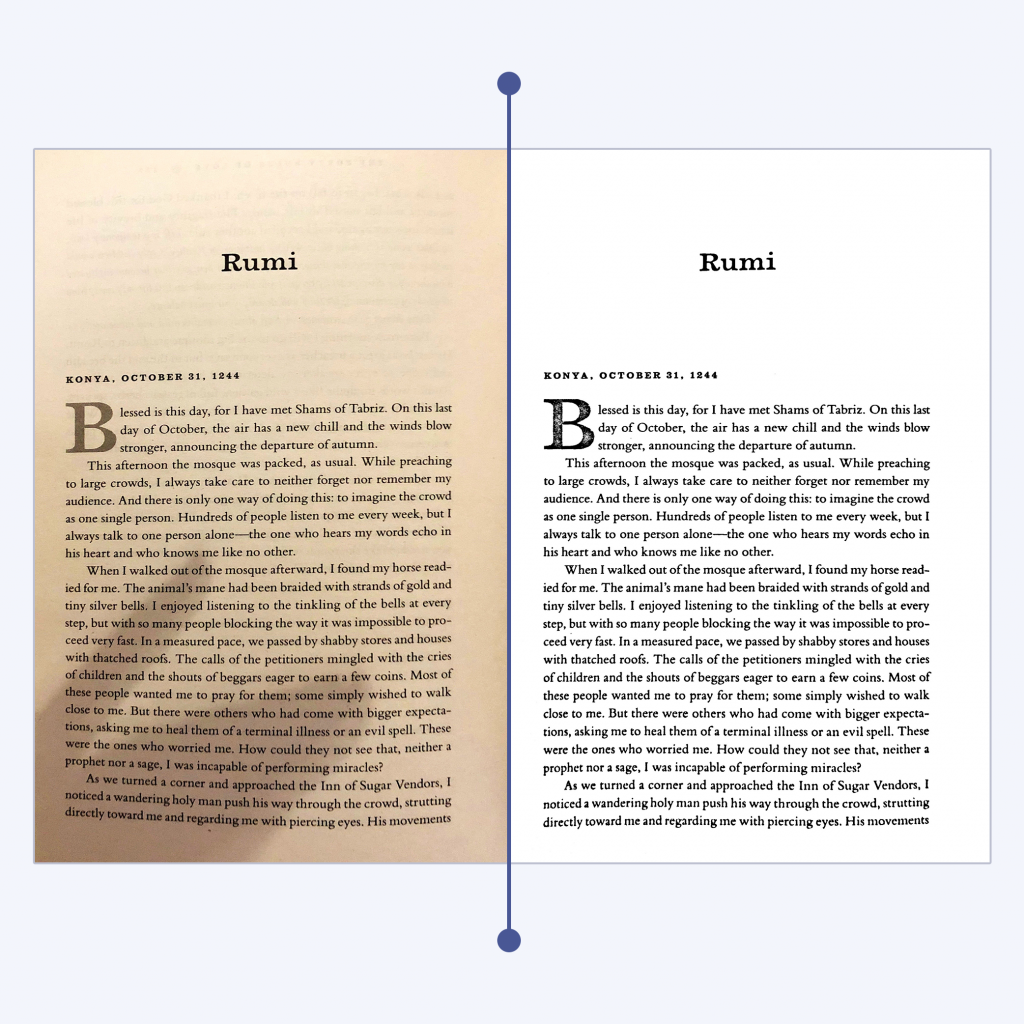 The benefits of mobile scanning: use color filters to instantly improve legibility and give the document a professional look.