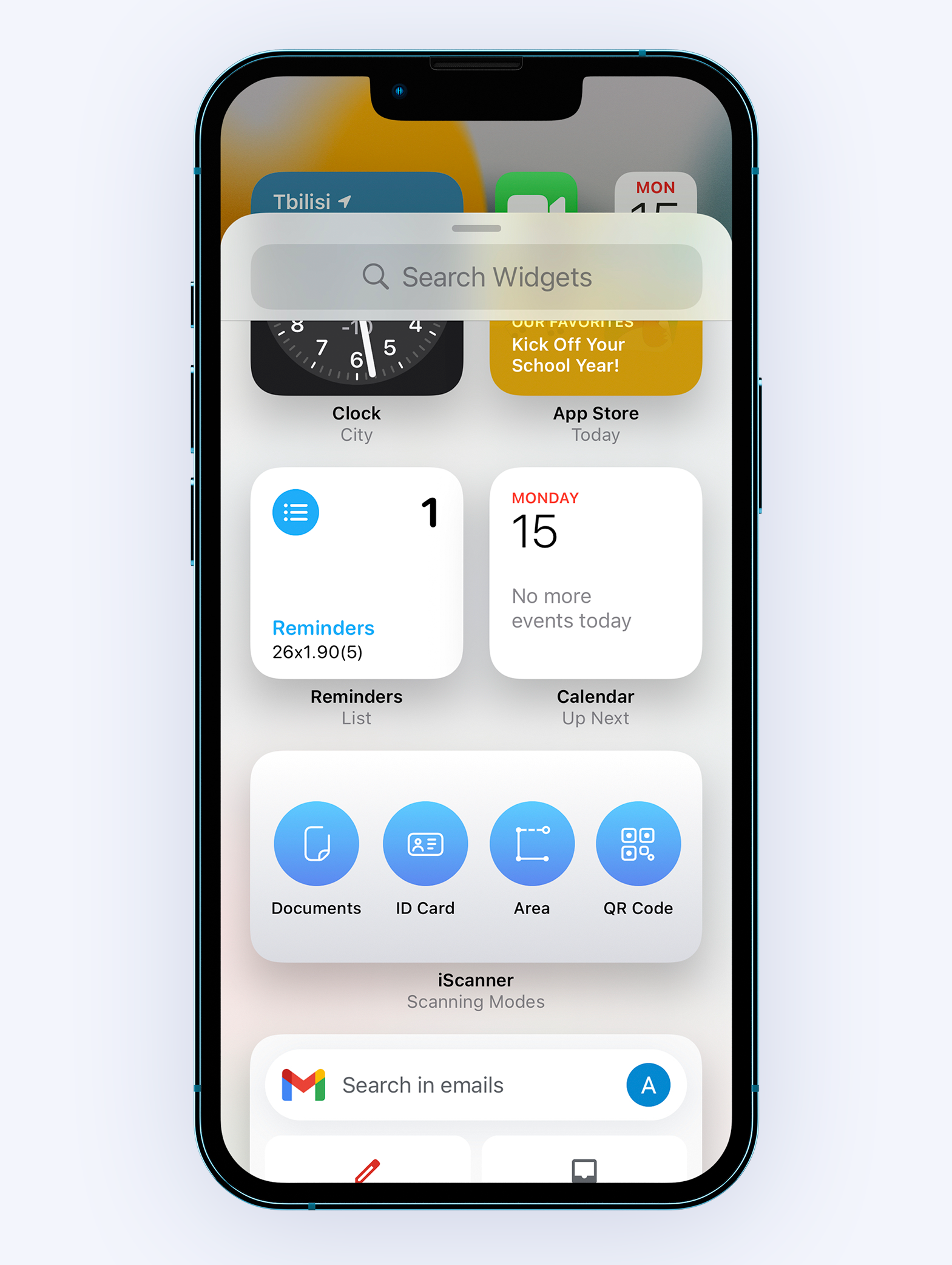 iScanner Widgets and Siri Voice Control iScanner