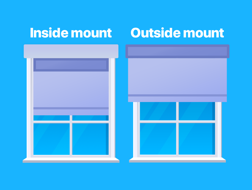 how to measure a window: choose the mount type