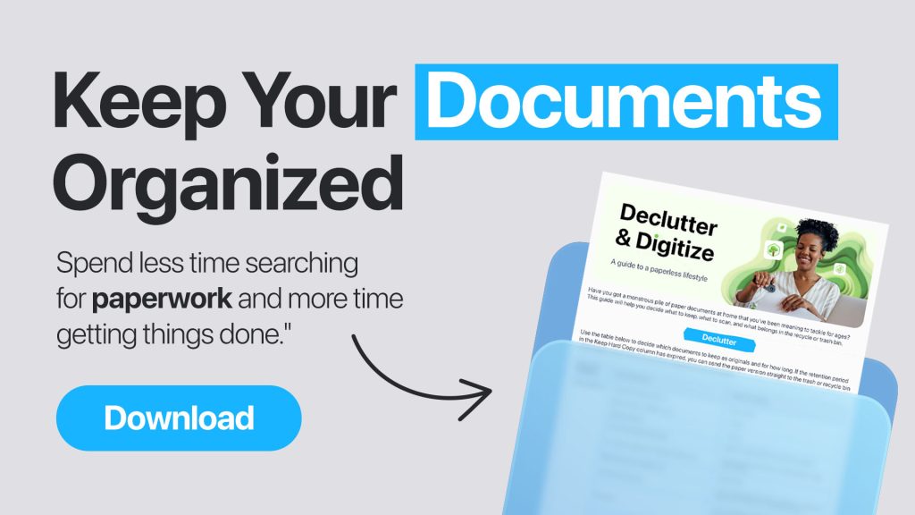 how to keep documents organized